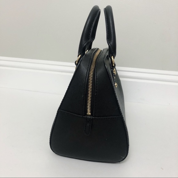 SOLD Michael Kors Rounded Black Saffiano Purse - Picture 4 of 12